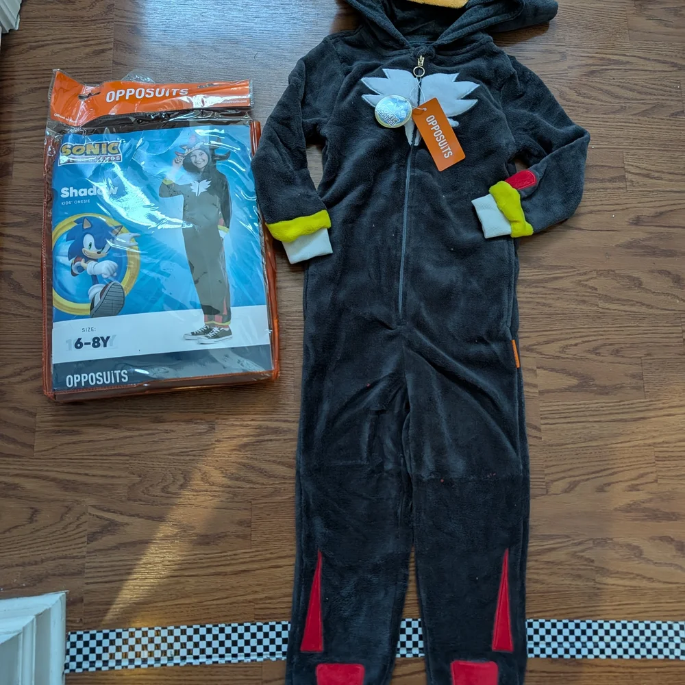 OppoSuits Kids Shadow Costume - Black and Red - Picture 3 of 3